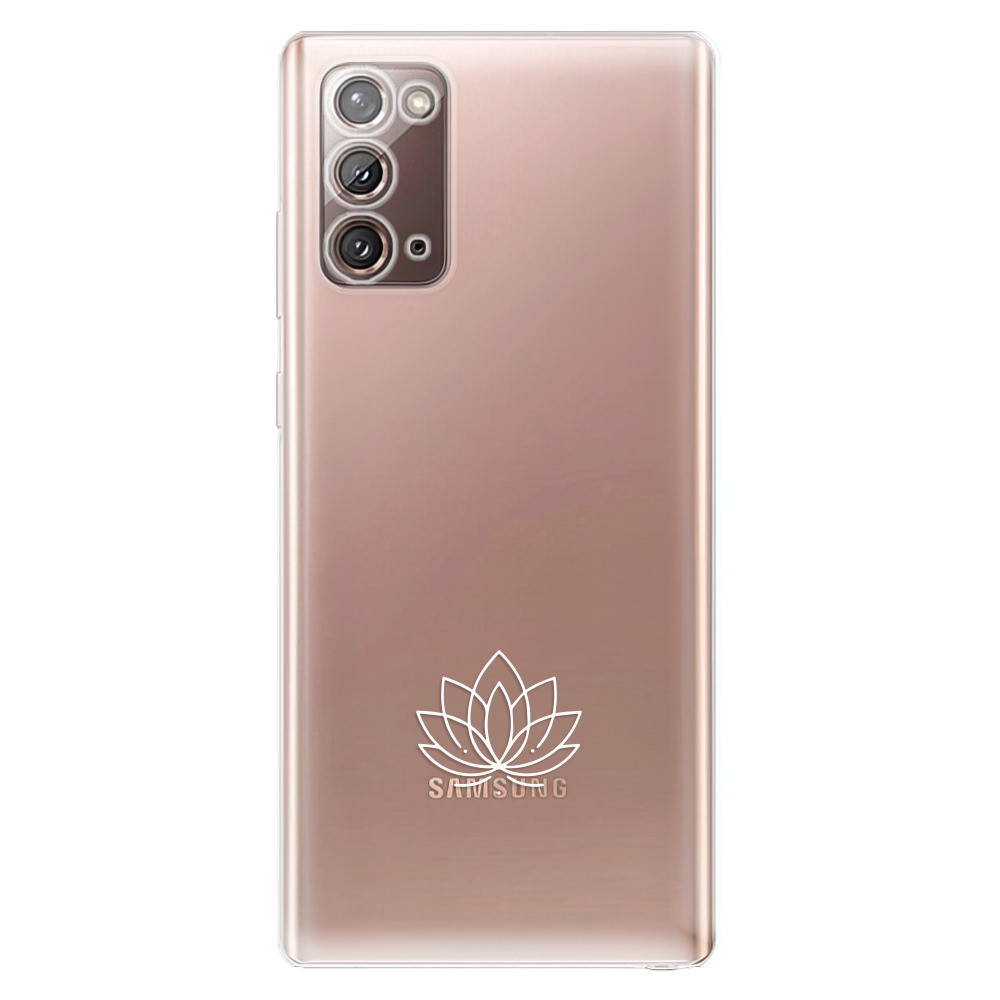 Odolné silikónové puzdro iSaprio - čiré - Lotos - Samsung Galaxy Note 20