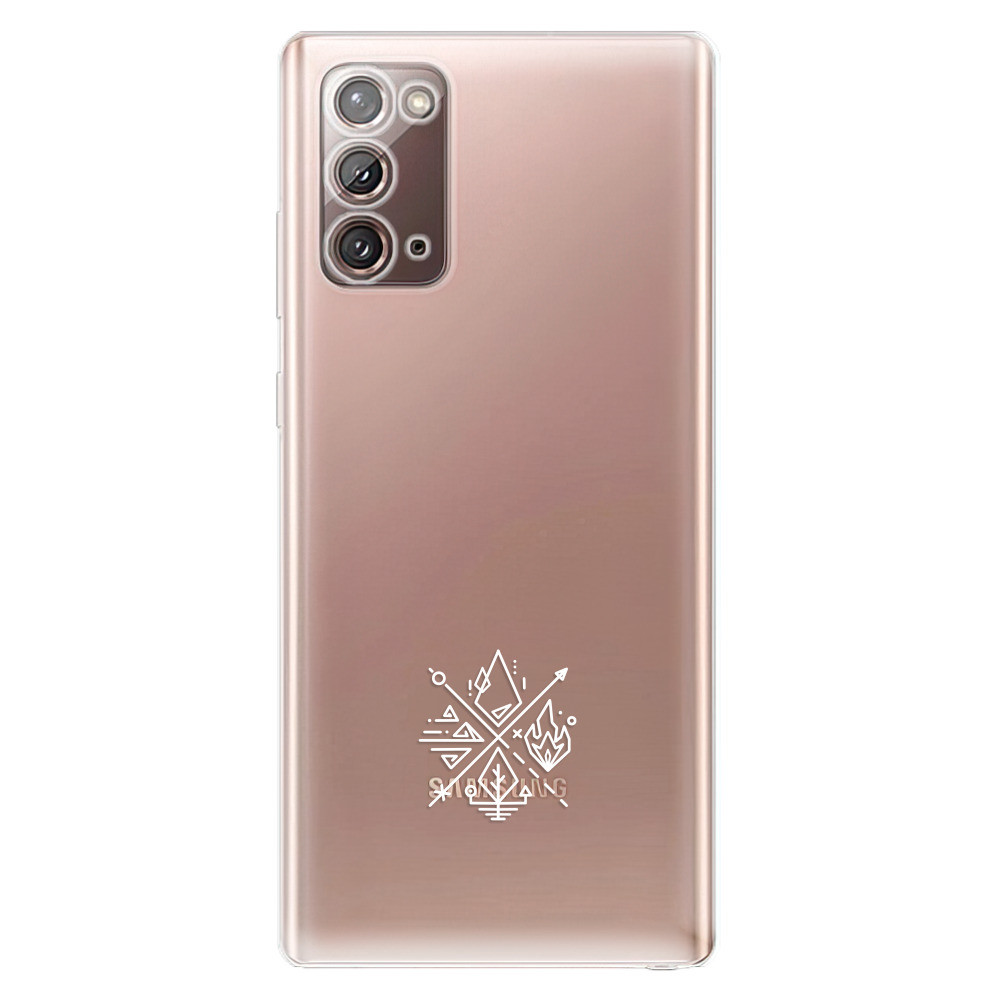 Odolné silikónové puzdro iSaprio - čiré - Elements - Samsung Galaxy Note 20
