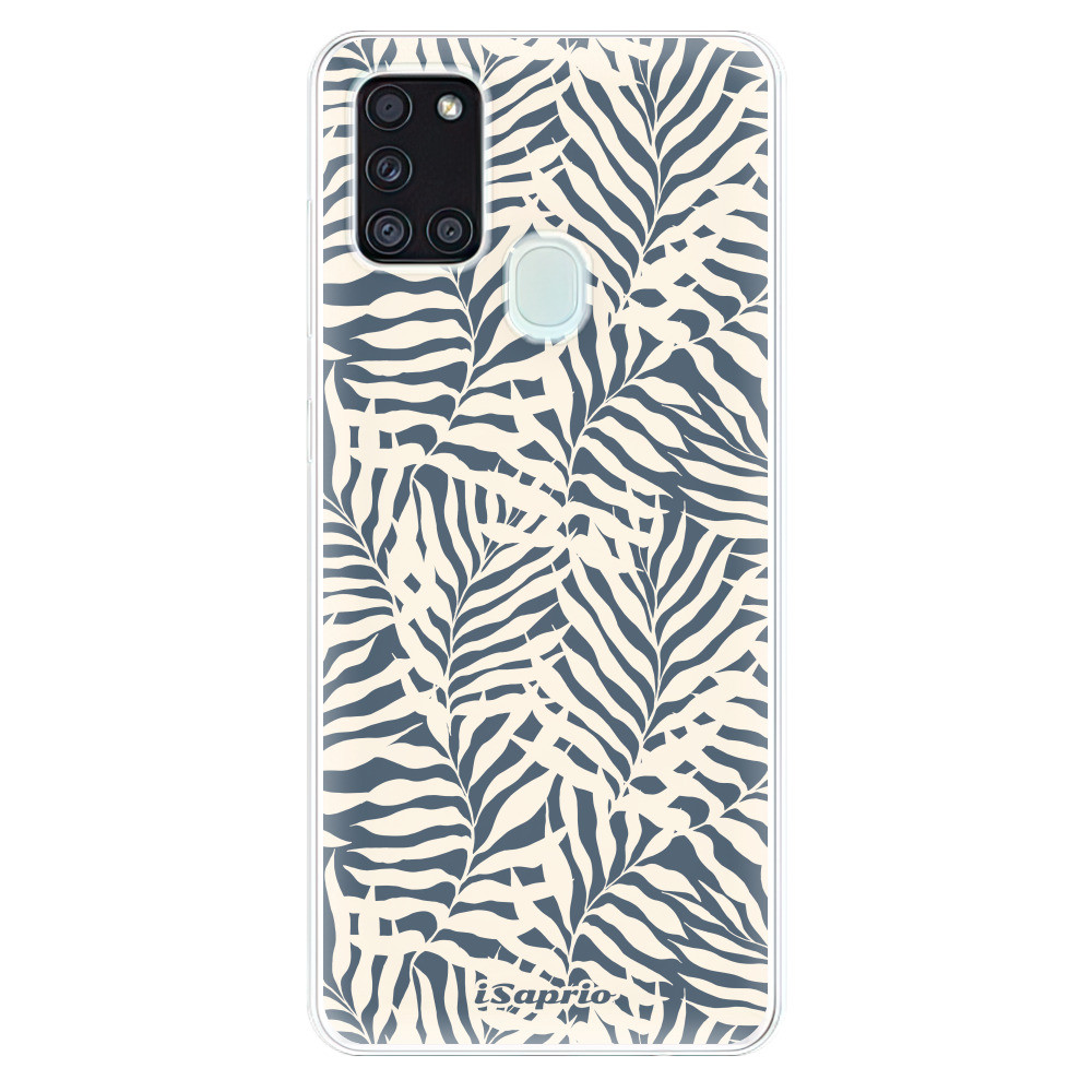 Odolné silikónové puzdro iSaprio - Blue Palms - Samsung Galaxy A21s