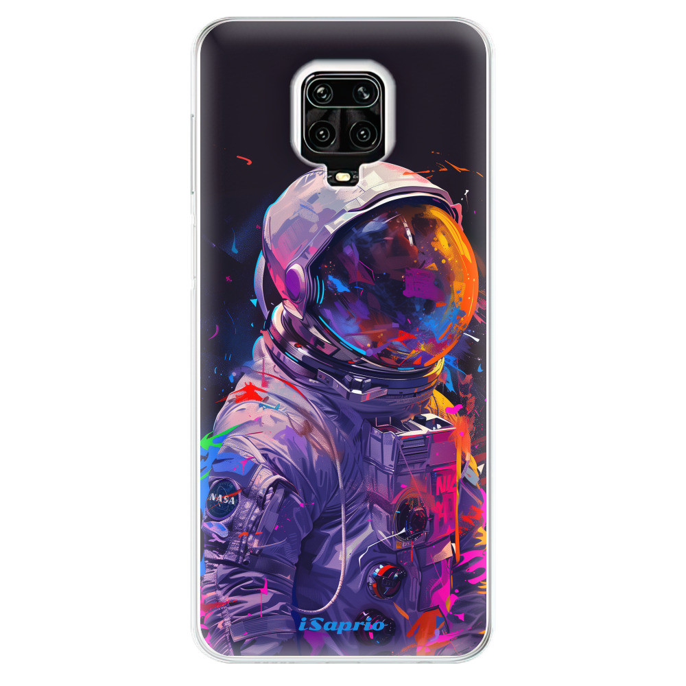Odolné silikónové puzdro iSaprio - Neon Astronaut - Xiaomi Redmi Note 9 Pro / Note 9S