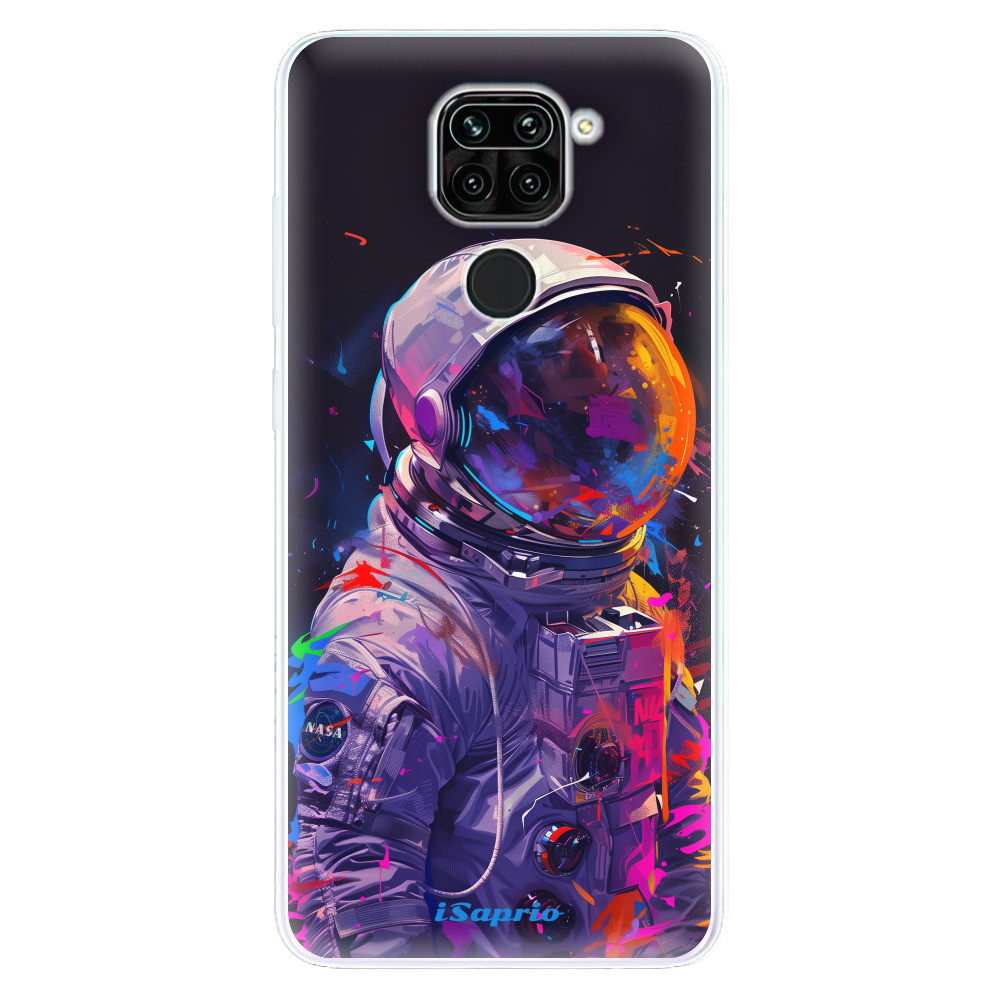 Odolné silikónové puzdro iSaprio - Neon Astronaut - Xiaomi Redmi Note 9