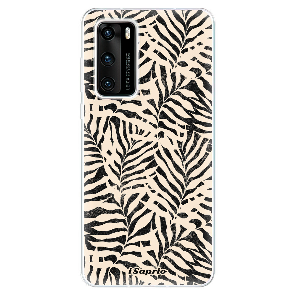 Odolné silikónové puzdro iSaprio - Dark Palms - Huawei P40