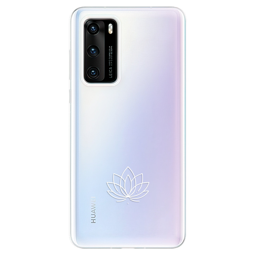 Odolné silikónové puzdro iSaprio - čiré - Lotos - Huawei P40