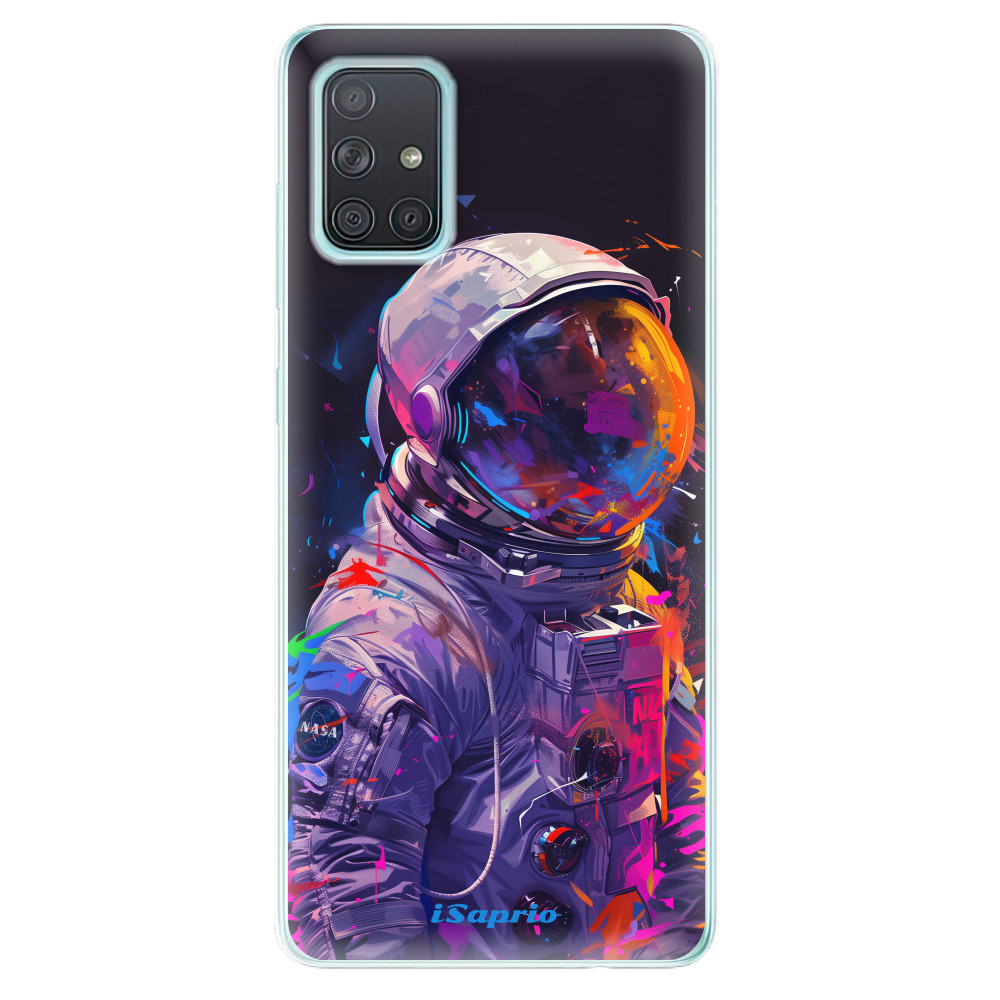 Odolné silikónové puzdro iSaprio - Neon Astronaut - Samsung Galaxy A71