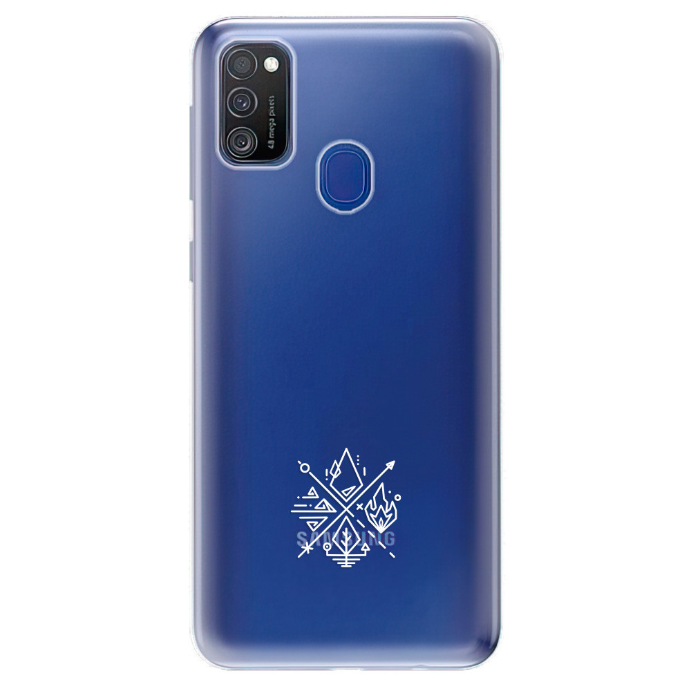 Odolné silikónové puzdro iSaprio - čiré - Elements - Samsung Galaxy M21