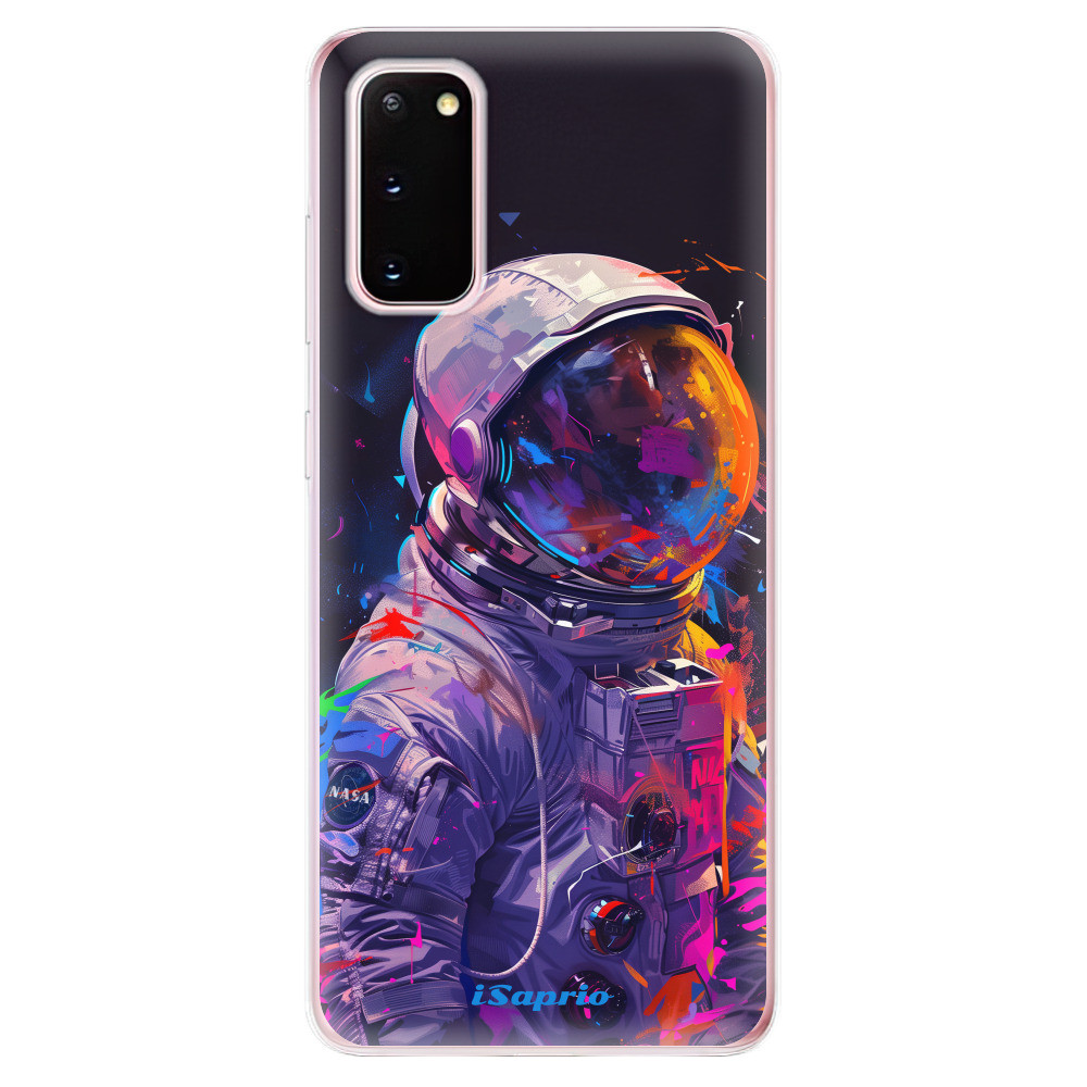 Odolné silikónové puzdro iSaprio - Neon Astronaut - Samsung Galaxy S20