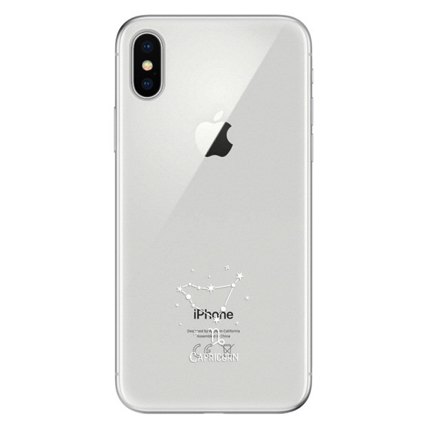 Odolné silikónové puzdro iSaprio - čiré - Kozoroh - iPhone X