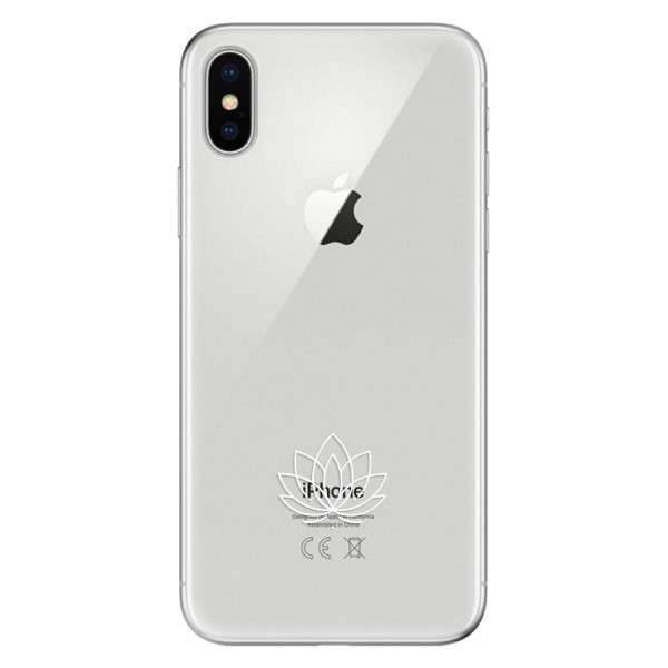 Odolné silikónové puzdro iSaprio - čiré - Lotos - iPhone X