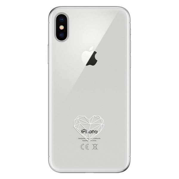 Odolné silikónové puzdro iSaprio - čiré - Digital Love - iPhone X