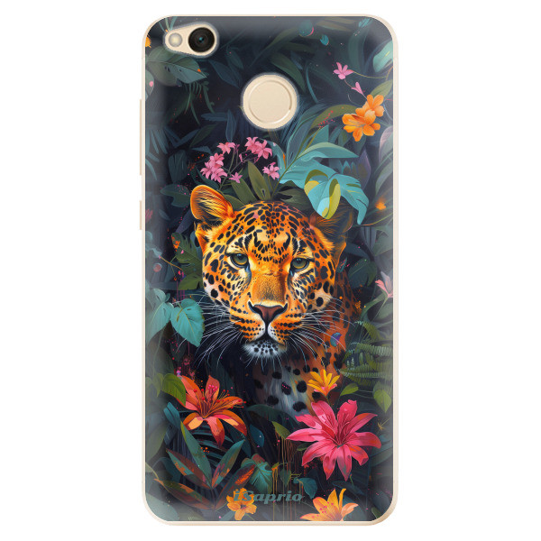 Odolné silikónové puzdro iSaprio - Flower Jaguar - Xiaomi Redmi 4X