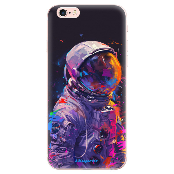 Odolné silikónové puzdro iSaprio - Neon Astronaut - iPhone 6 Plus/6S Plus