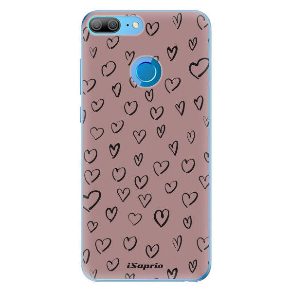 Odolné silikónové puzdro iSaprio - Heart Dark - Huawei Honor 9 Lite