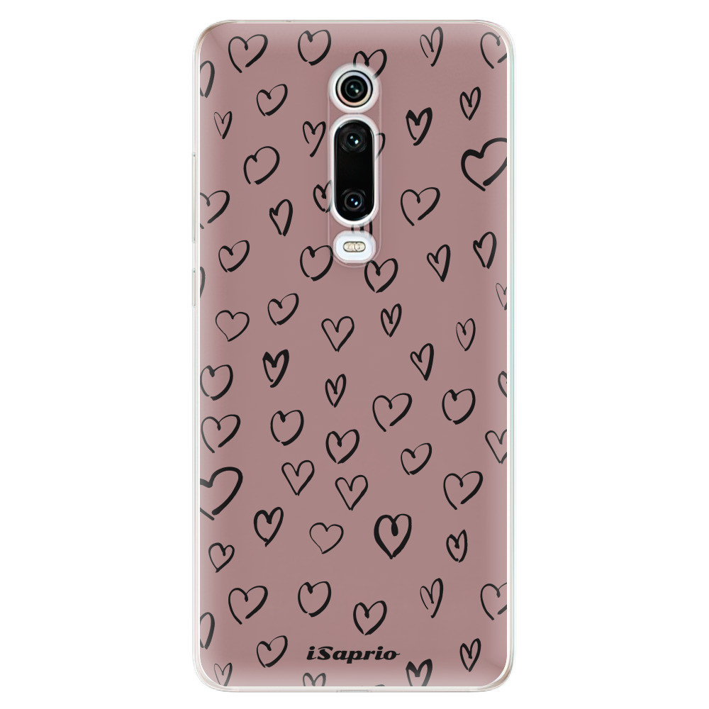 Odolné silikónové puzdro iSaprio - Heart Dark - Xiaomi Mi 9T Pro