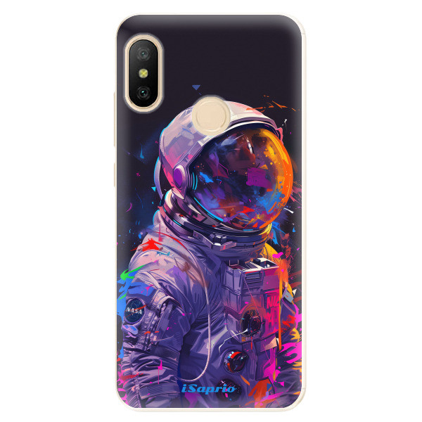 Odolné silikónové puzdro iSaprio - Neon Astronaut - Xiaomi Mi A2 Lite