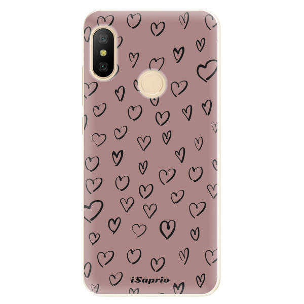 Odolné silikónové puzdro iSaprio - Heart Dark - Xiaomi Mi A2 Lite