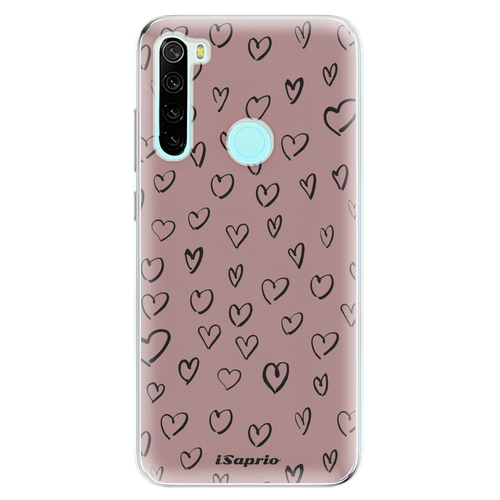 Odolné silikónové puzdro iSaprio - Heart Dark - Xiaomi Redmi Note 8