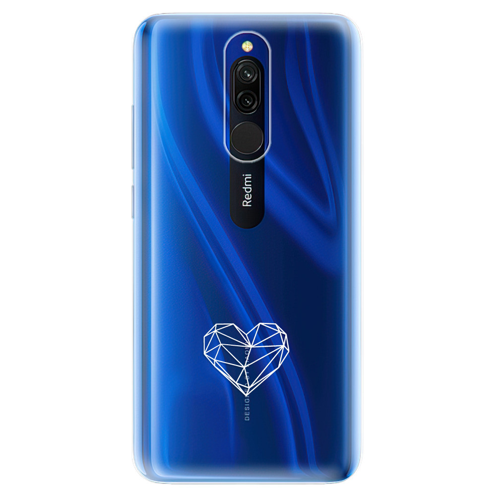 Odolné silikónové puzdro iSaprio - čiré - Digital Love - Xiaomi Redmi 8