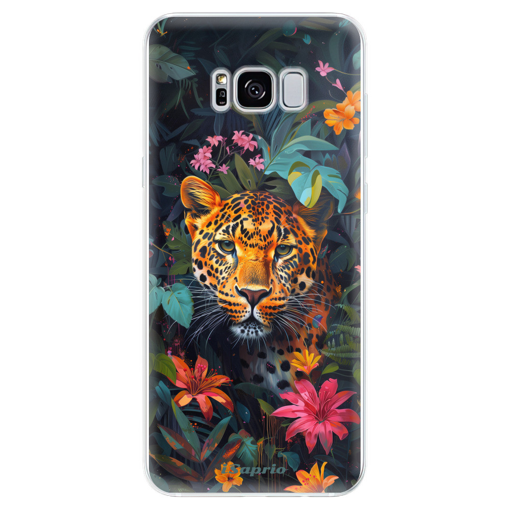 Odolné silikónové puzdro iSaprio - Flower Jaguar - Samsung Galaxy S8