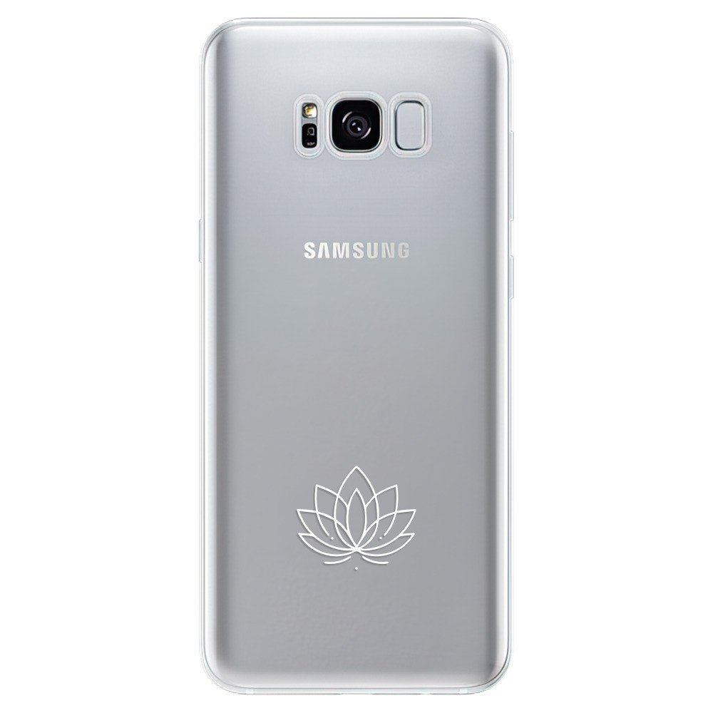 Odolné silikónové puzdro iSaprio - čiré - Lotos - Samsung Galaxy S8