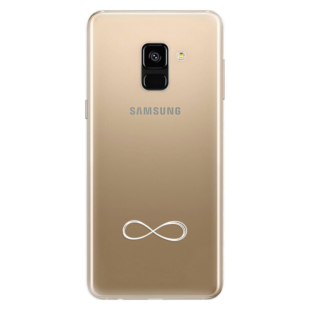 Odolné silikónové puzdro iSaprio - čiré - Infinity - Samsung Galaxy A8 2018
