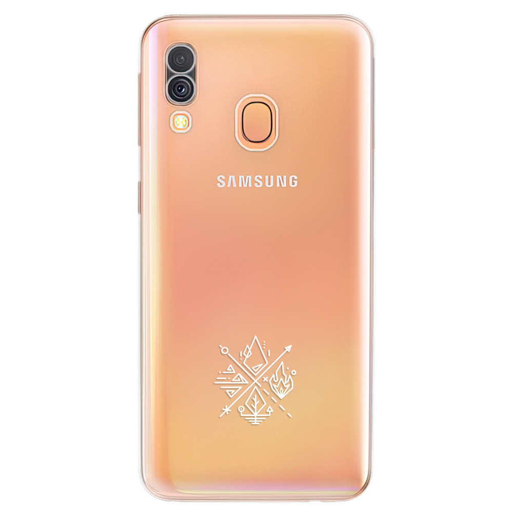 Odolné silikónové puzdro iSaprio - čiré - Elements - Samsung Galaxy A40