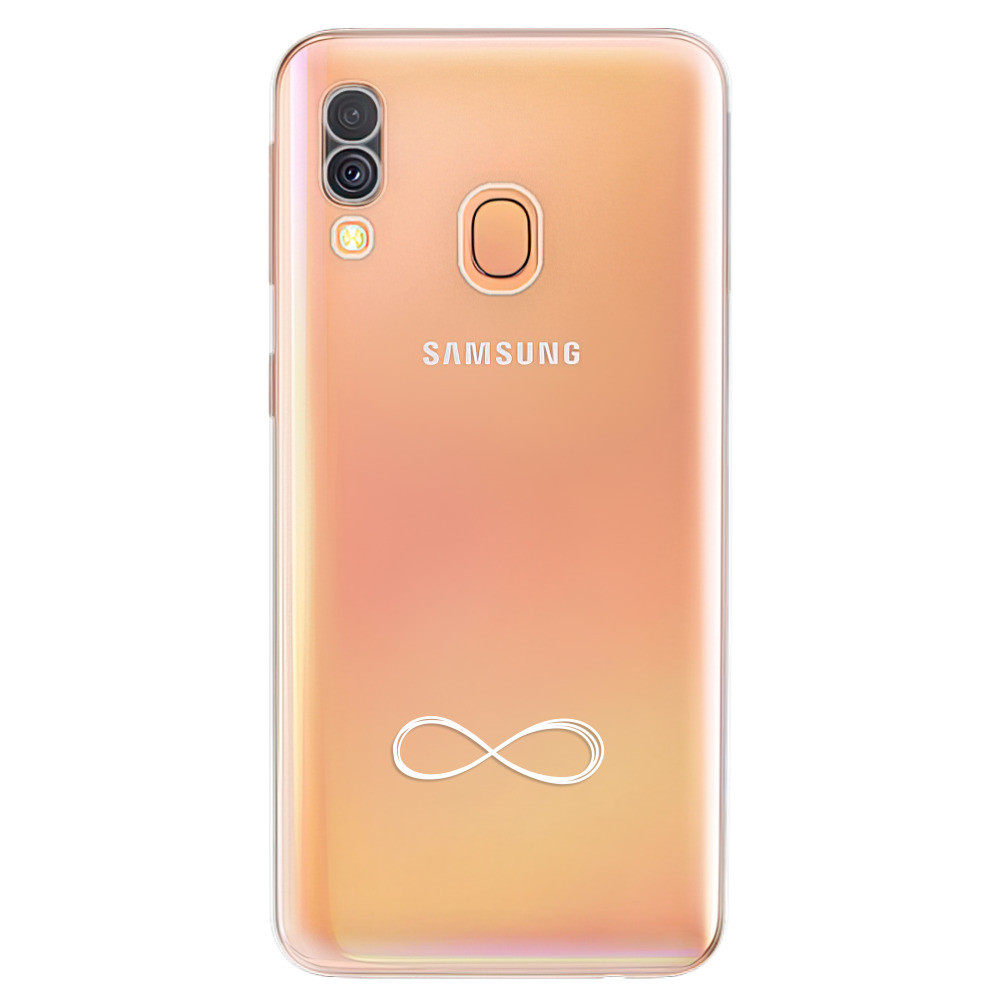 Odolné silikónové puzdro iSaprio - čiré - Infinity - Samsung Galaxy A40