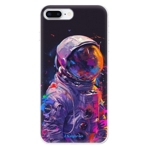 Odolné silikónové puzdro iSaprio - Neon Astronaut - iPhone 8 Plus