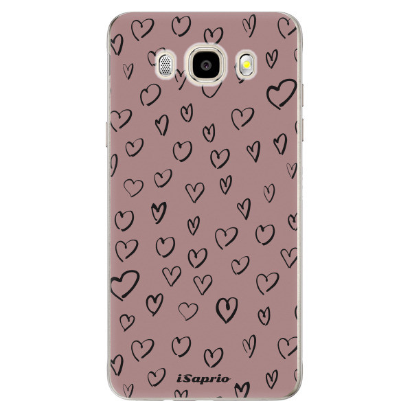 Odolné silikónové puzdro iSaprio - Heart Dark - Samsung Galaxy J5 2016