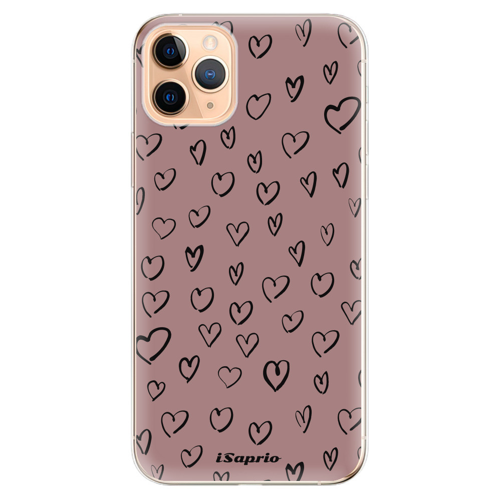 Odolné silikónové puzdro iSaprio - Heart Dark - iPhone 11 Pro Max