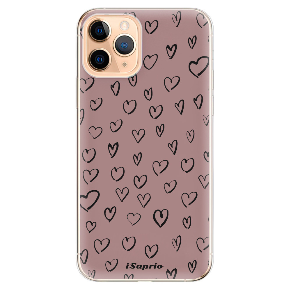 Odolné silikónové puzdro iSaprio - Heart Dark - iPhone 11 Pro