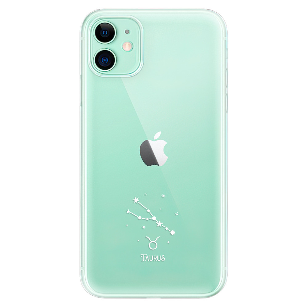 Odolné silikónové puzdro iSaprio - čiré - Býk - iPhone 11