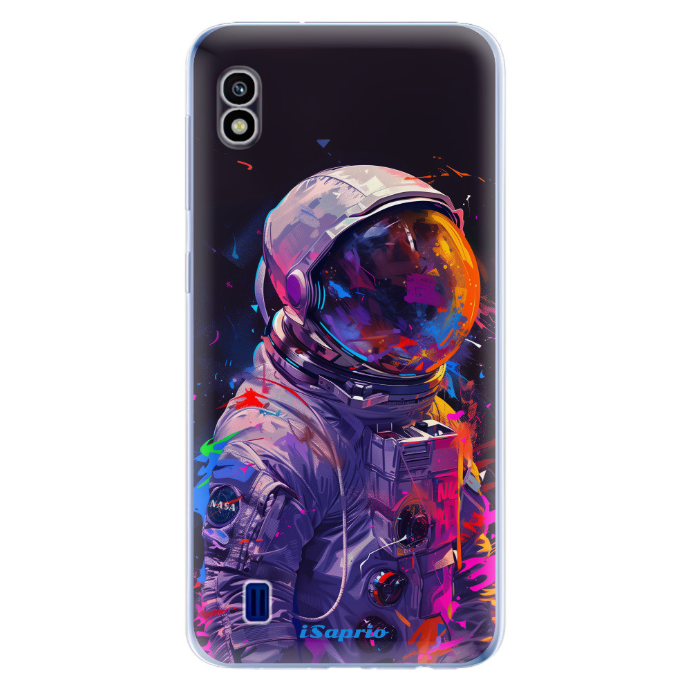 Odolné silikónové puzdro iSaprio - Neon Astronaut - Samsung Galaxy A10