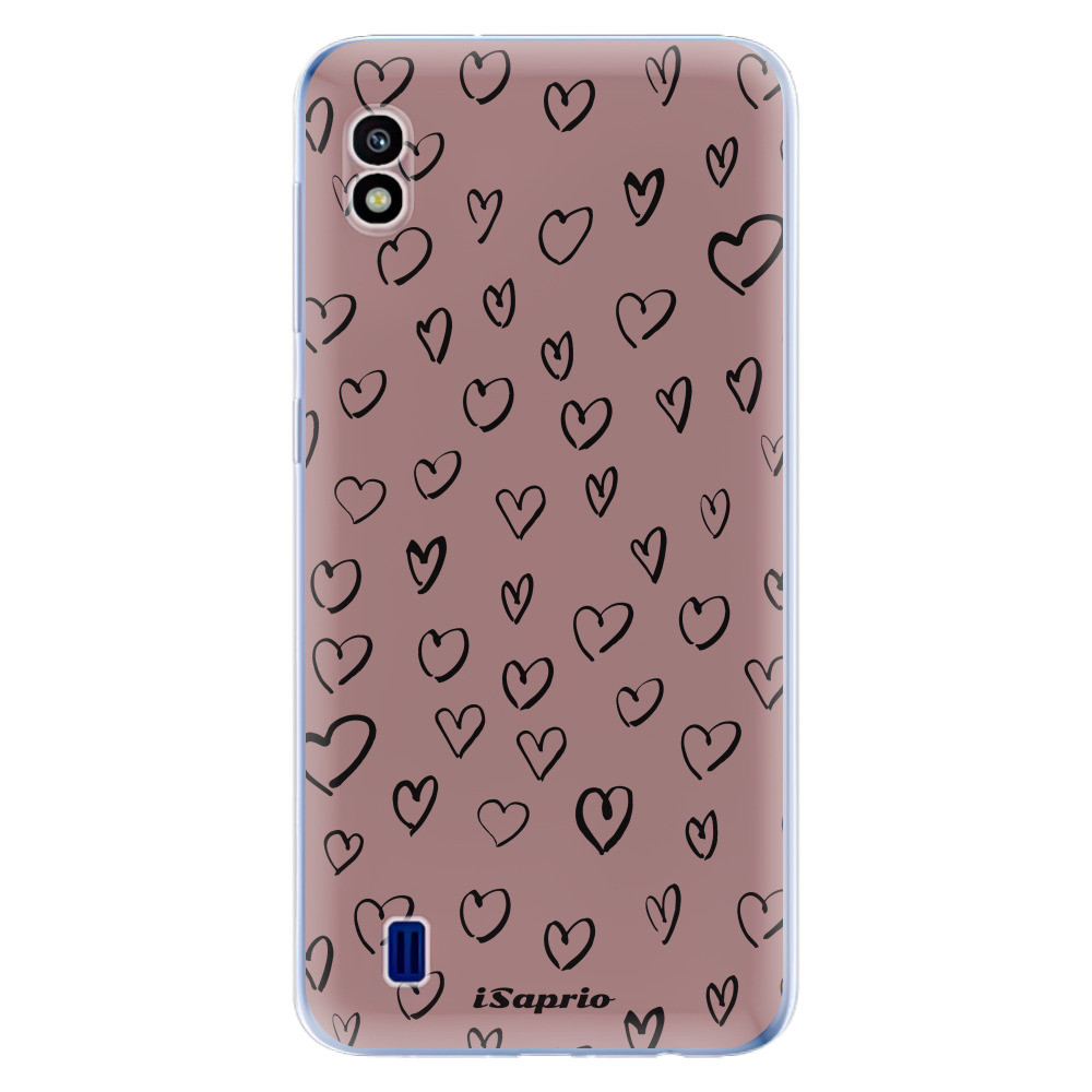 Odolné silikónové puzdro iSaprio - Heart Dark - Samsung Galaxy A10