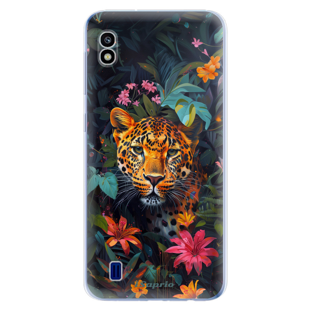 Odolné silikónové puzdro iSaprio - Flower Jaguar - Samsung Galaxy A10