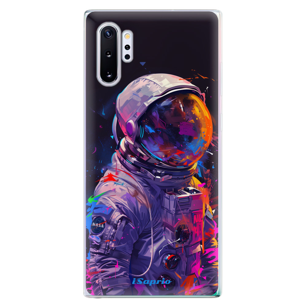 Odolné silikónové puzdro iSaprio - Neon Astronaut - Samsung Galaxy Note 10+
