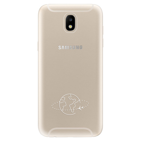 Odolné silikónové puzdro iSaprio - čiré - Travel - Samsung Galaxy J5 2017