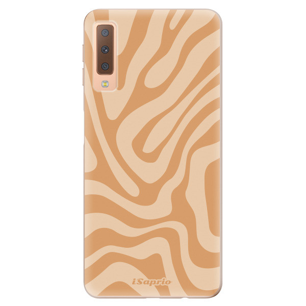 Odolné silikónové puzdro iSaprio - Zebra Orange - Samsung Galaxy A7 (2018)