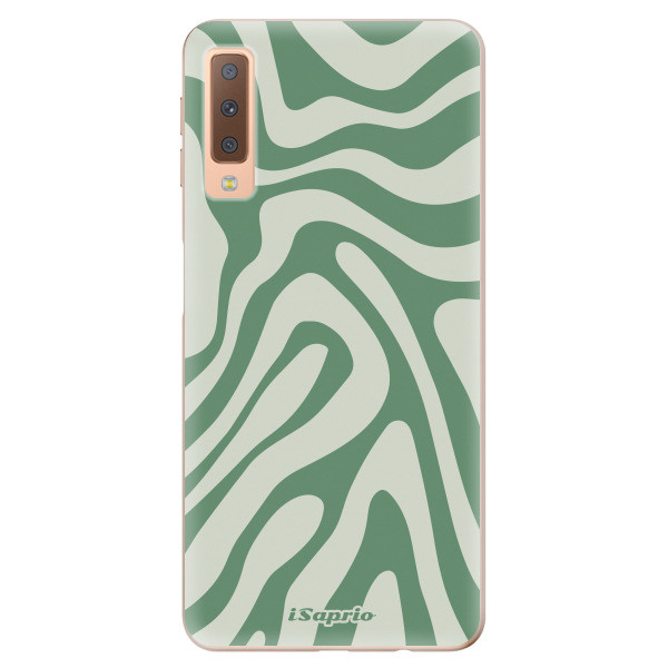 Odolné silikónové puzdro iSaprio - Zebra Green - Samsung Galaxy A7 (2018)