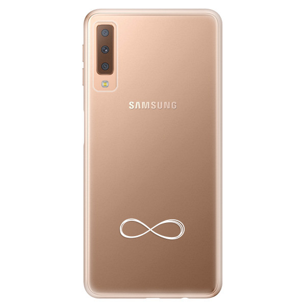 Odolné silikónové puzdro iSaprio - čiré - Infinity - Samsung Galaxy A7 (2018)