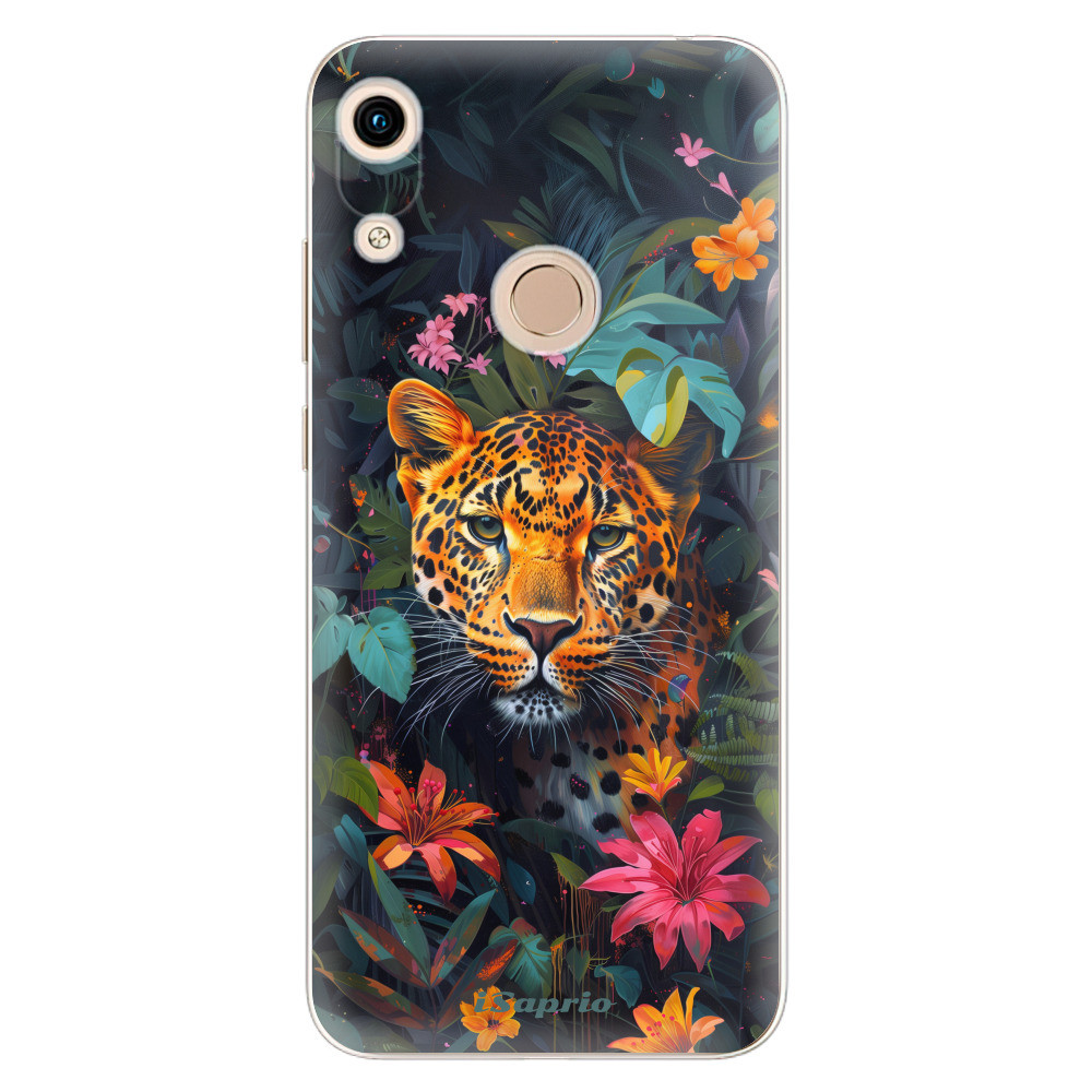 Odolné silikónové puzdro iSaprio - Flower Jaguar - Huawei Honor 8A