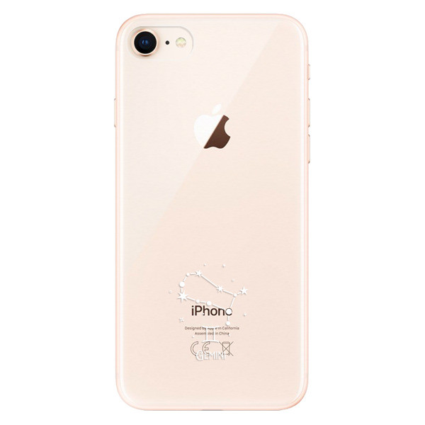 Odolné silikónové puzdro iSaprio - čiré - Blíženci - iPhone 8
