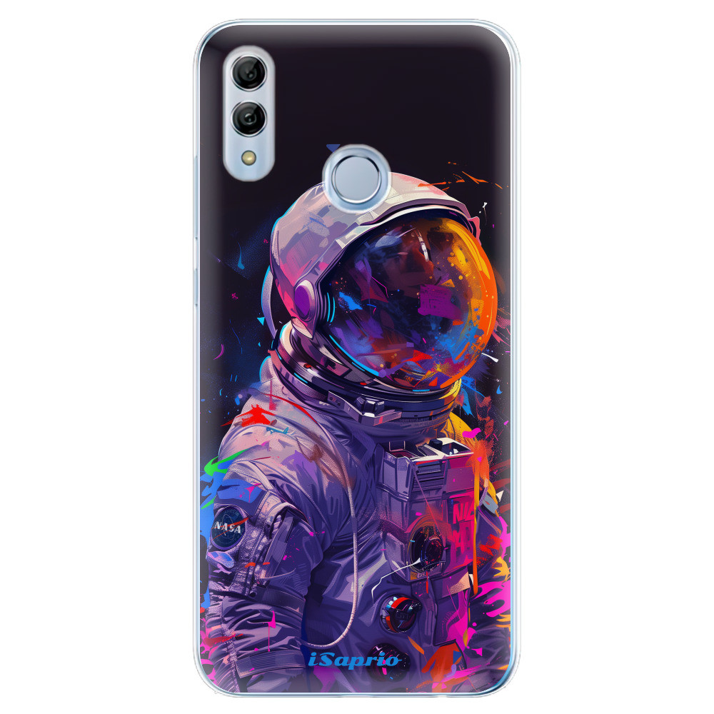 Odolné silikónové puzdro iSaprio - Neon Astronaut - Huawei Honor 10 Lite