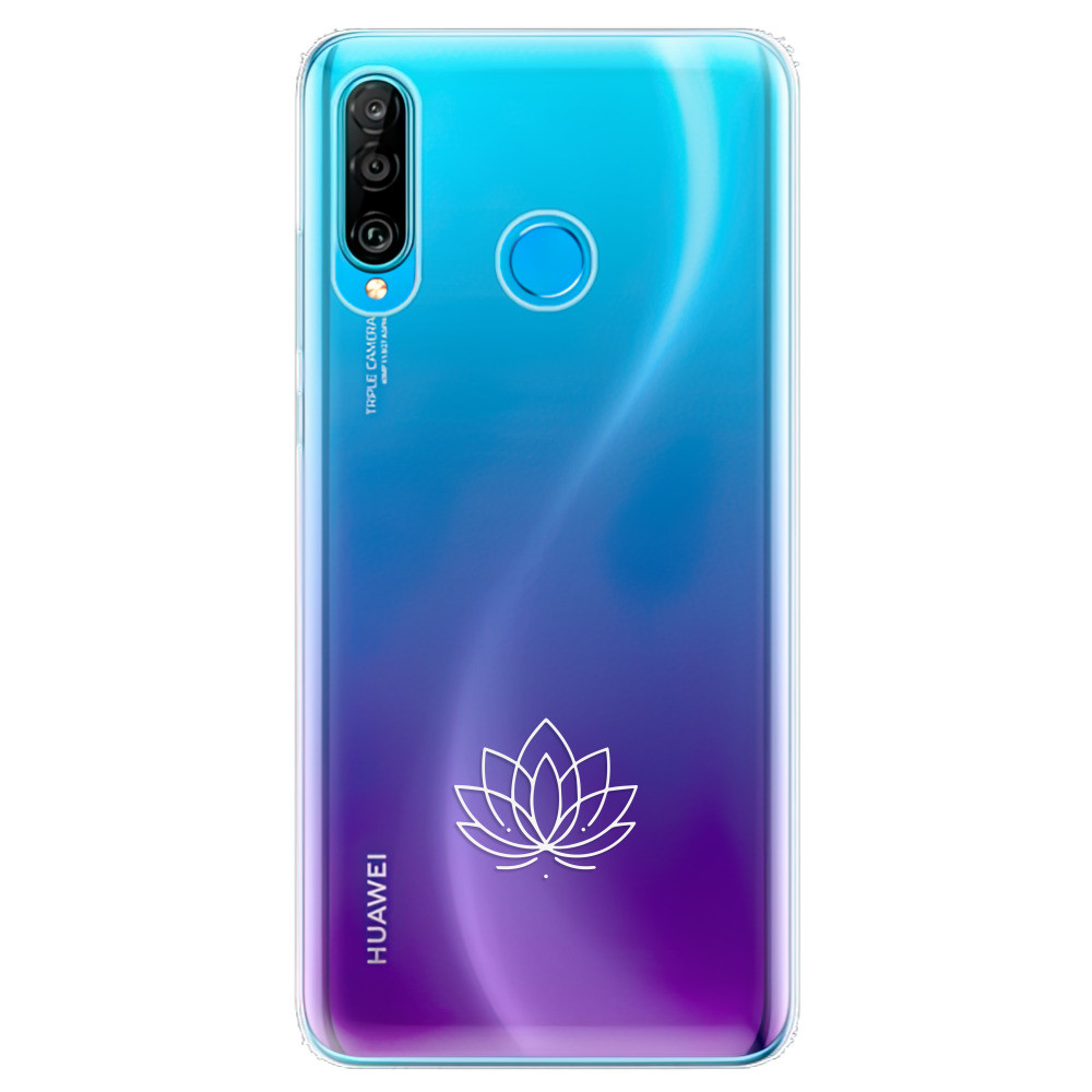 Odolné silikónové puzdro iSaprio - čiré - Lotos - Huawei P30 Lite