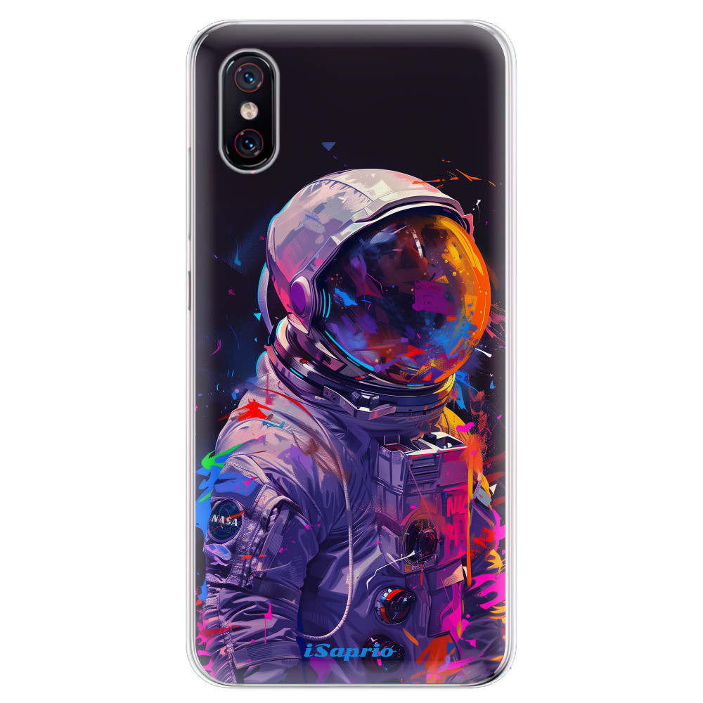 Odolné silikónové puzdro iSaprio - Neon Astronaut - Xiaomi Mi 8 Pro