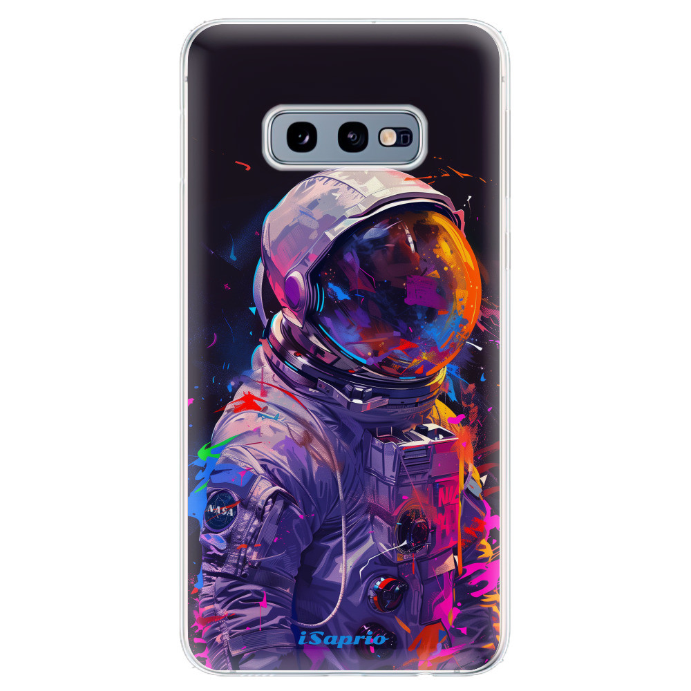 Odolné silikónové puzdro iSaprio - Neon Astronaut - Samsung Galaxy S10e