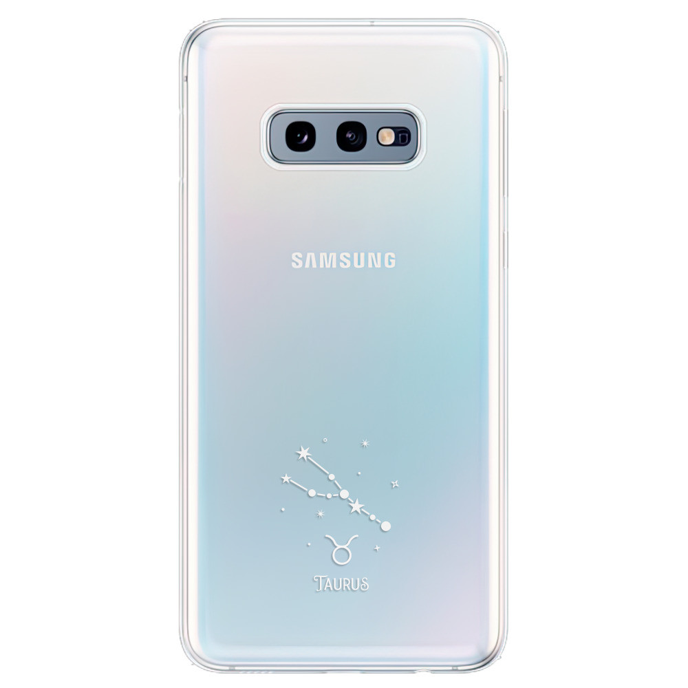 Odolné silikónové puzdro iSaprio - čiré - Býk - Samsung Galaxy S10e