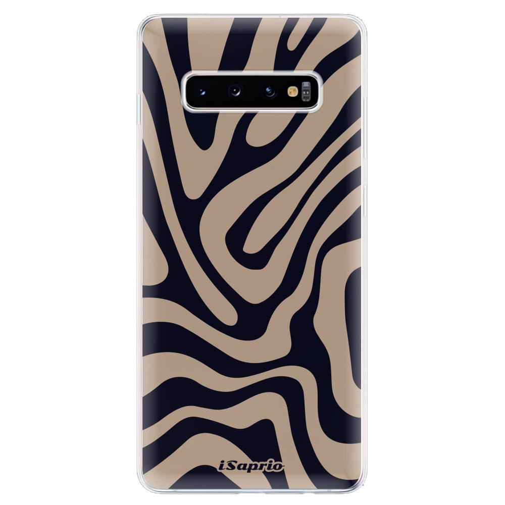 Odolné silikónové puzdro iSaprio - Zebra Black - Samsung Galaxy S10+