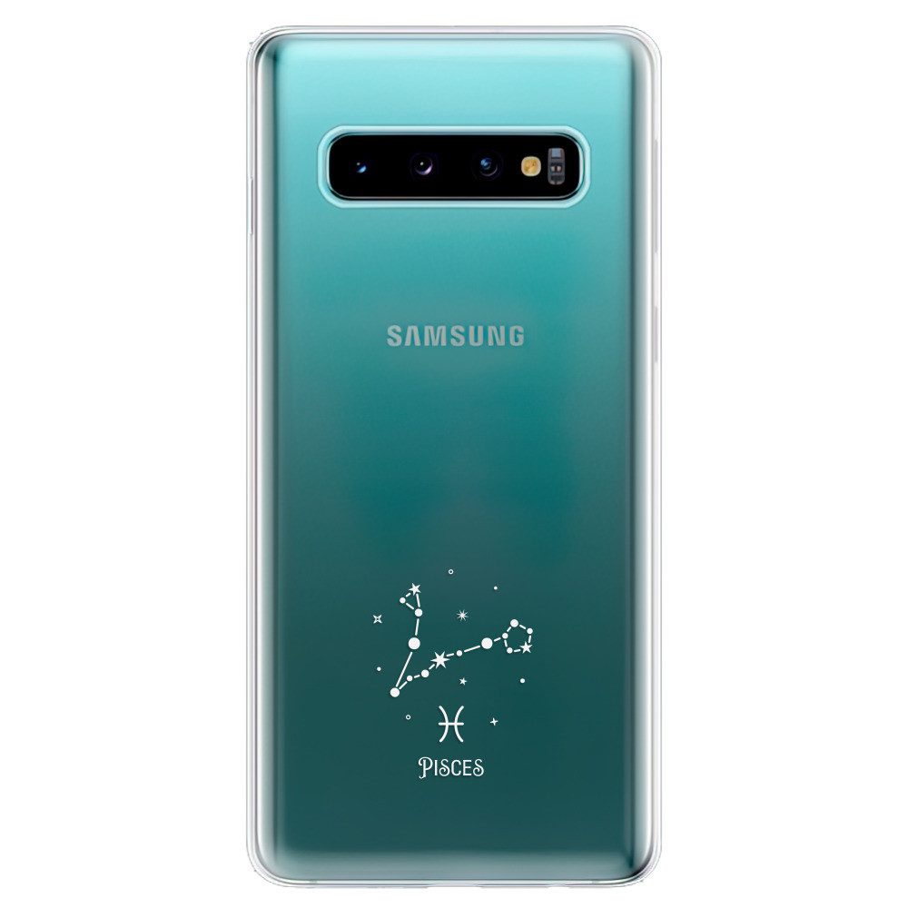 Odolné silikónové puzdro iSaprio - čiré - Ryby - Samsung Galaxy S10
