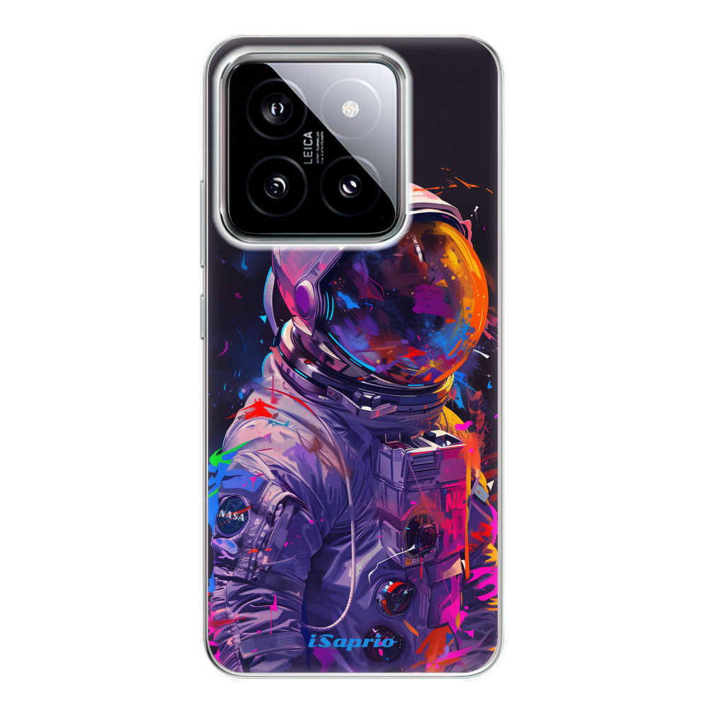 Odolné silikónové puzdro iSaprio - Neon Astronaut - Xiaomi 14