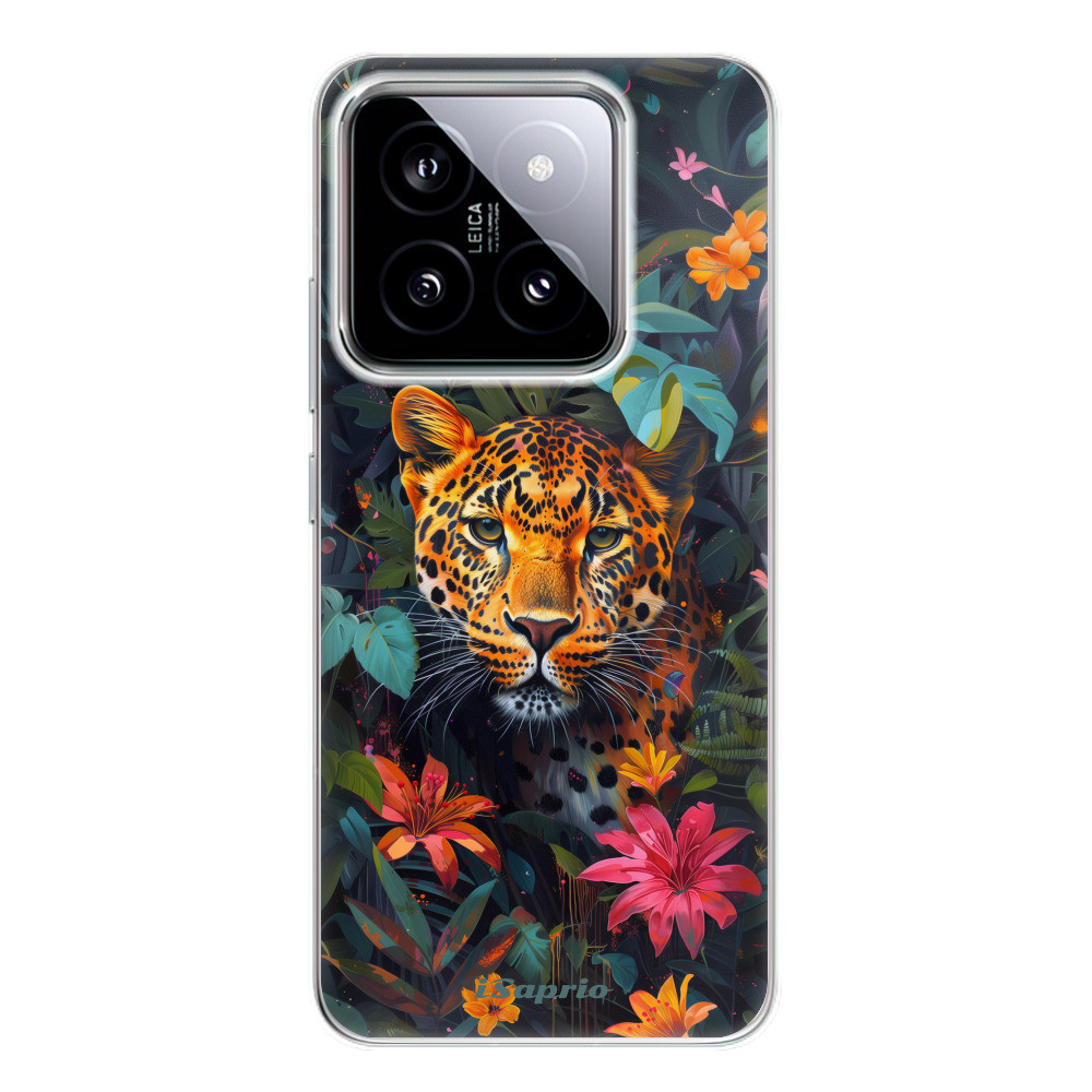 Odolné silikónové puzdro iSaprio - Flower Jaguar - Xiaomi 14
